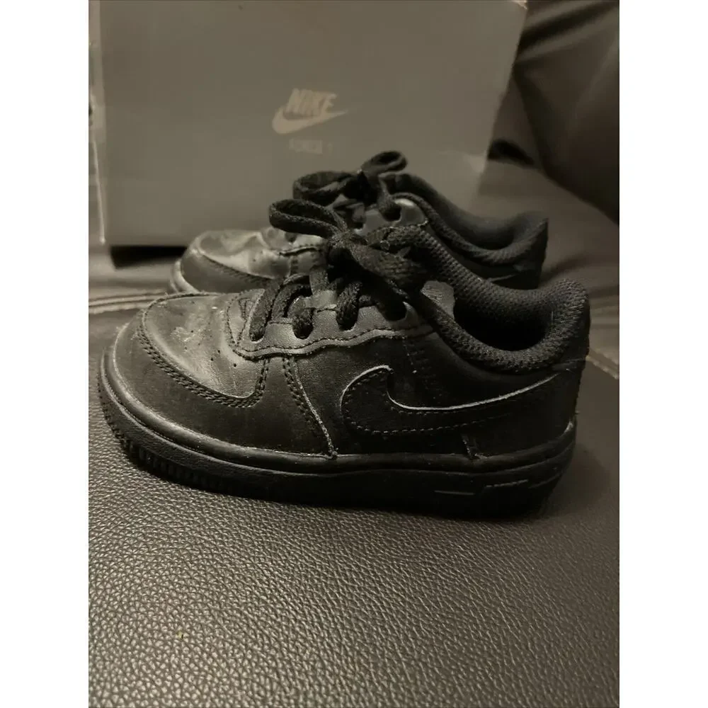 Nike Air Force 1 Black toddler size 7C with original box 314194009